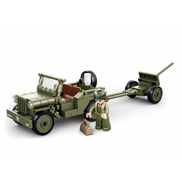 WW2 Ford PW Jeep Military Vehicle Army Blocks
