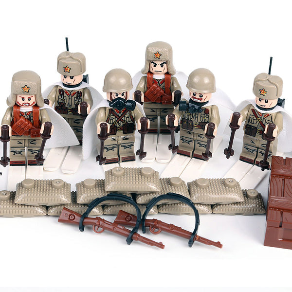 WW2 Soviet Army Blocks Mini Figures