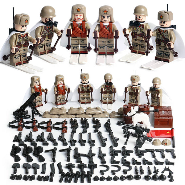 WW2 Soviet Army Blocks Mini Figures