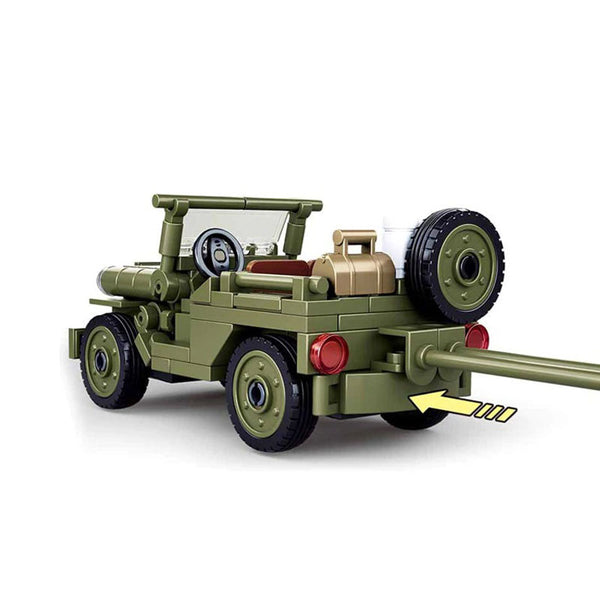 WW2 Ford PW Jeep Military Vehicle Army Blocks