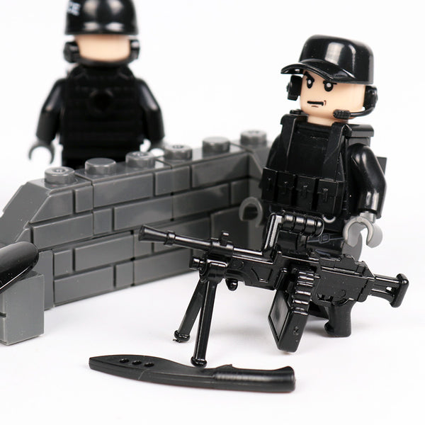 Police Force - 6 Figures, Shields, Weapons, Guns, Tools, Helmets, Hats, and More!