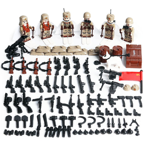 WW2 Soviet Army Blocks Mini Figures