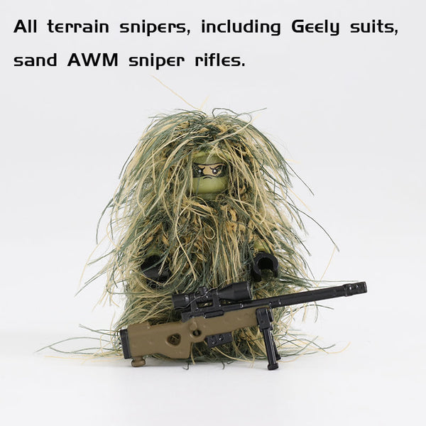 Free! Just Pay Shipping. Modern Military Army Sniper in All-Terrain Gear