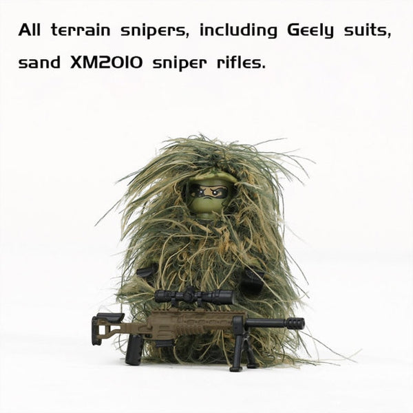 Free! Just Pay Shipping. Modern Military Army Sniper in All-Terrain Gear